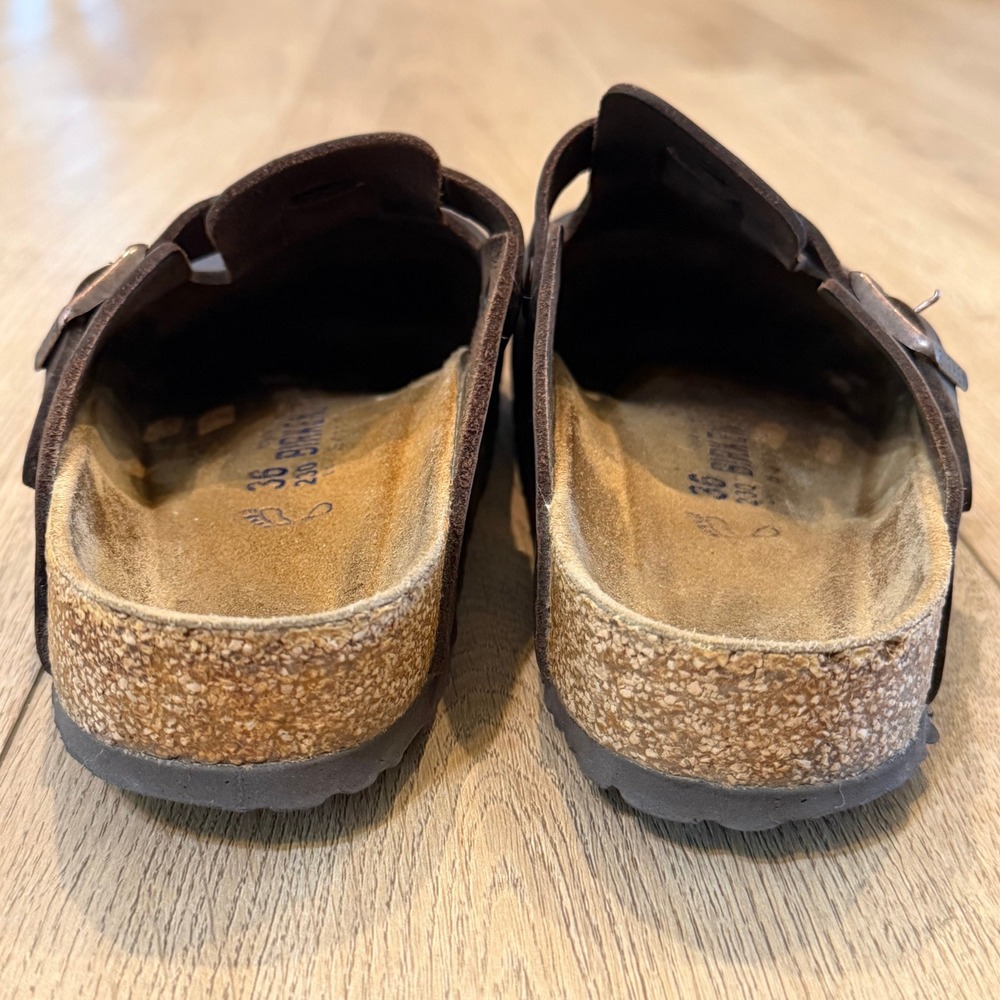 Birkenstock Boston Soft Footbed Oiled Leather Clogs Dark Brown EU 36 US 5 5.5 - Picture 5 of 8